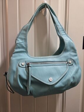 Simply Vera Wang Mint Leather Shoulder Bag